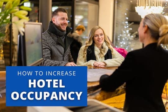 How to Increase Hotel Occupancy - Guest at a hotel lobby